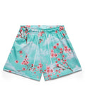 Short Sakura turquoise, vue de face
